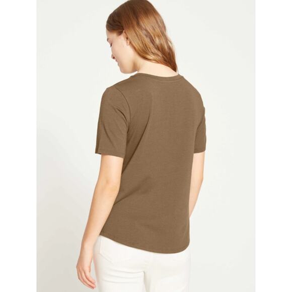 Universal Standard Tee Rex Short Sleeves Top Eggplant Womens Size 0 Casual Basic - Picture 8 of 8